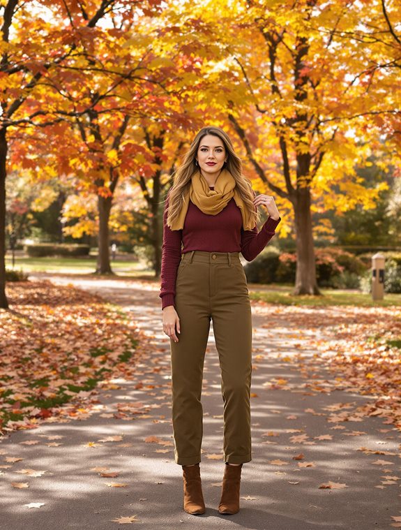 autumn leaves scenic background