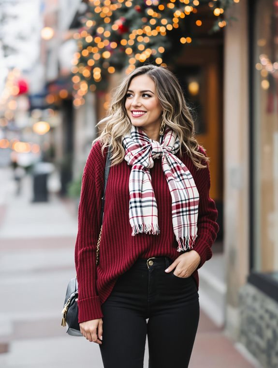 bow tied scarf style