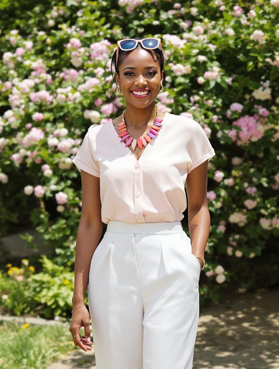 bright floral outdoor scene