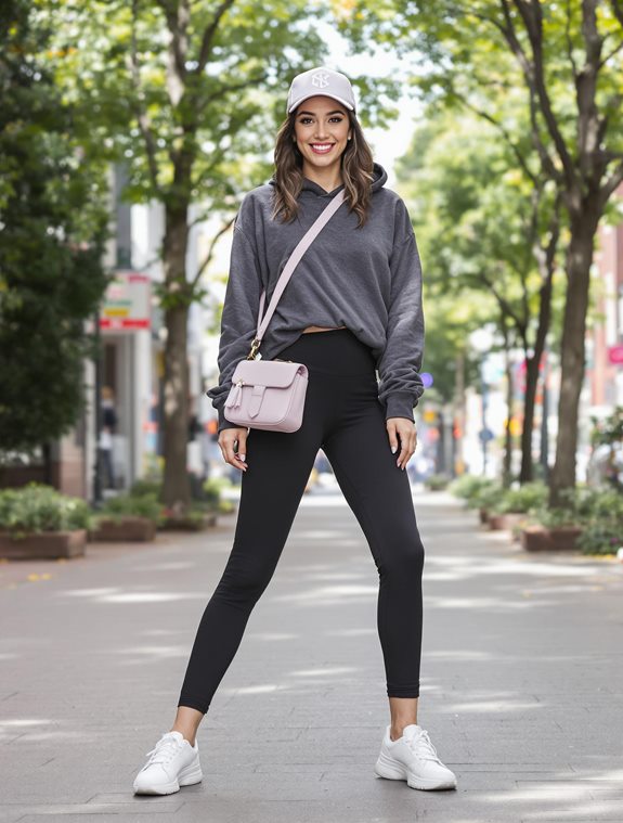 chic athleisure outside gym