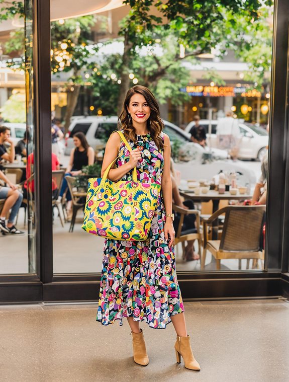 colorful design carryall bag