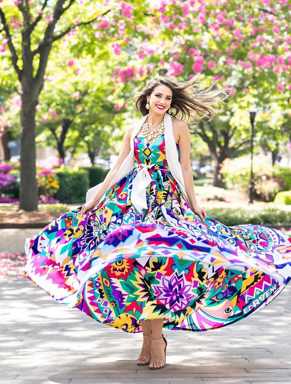 colorful dress dance showcase