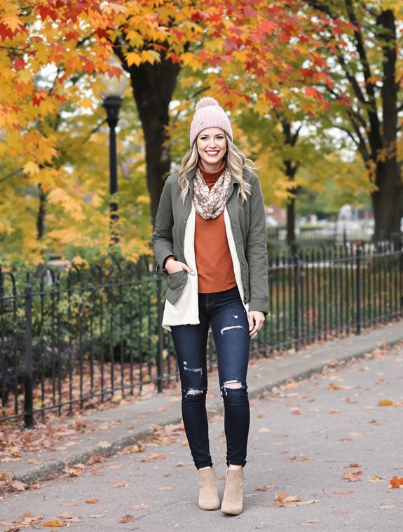 colorful fall foliage scene