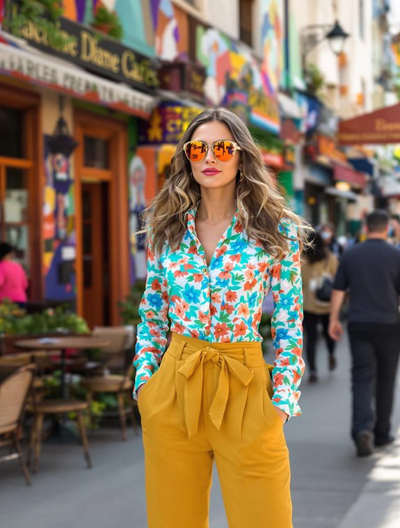 colorful retro accessories showcase