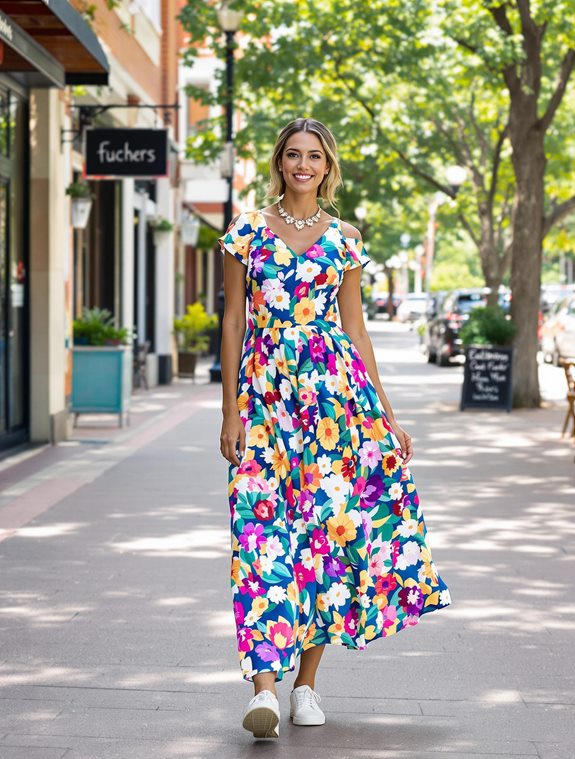 colorful summer dress design