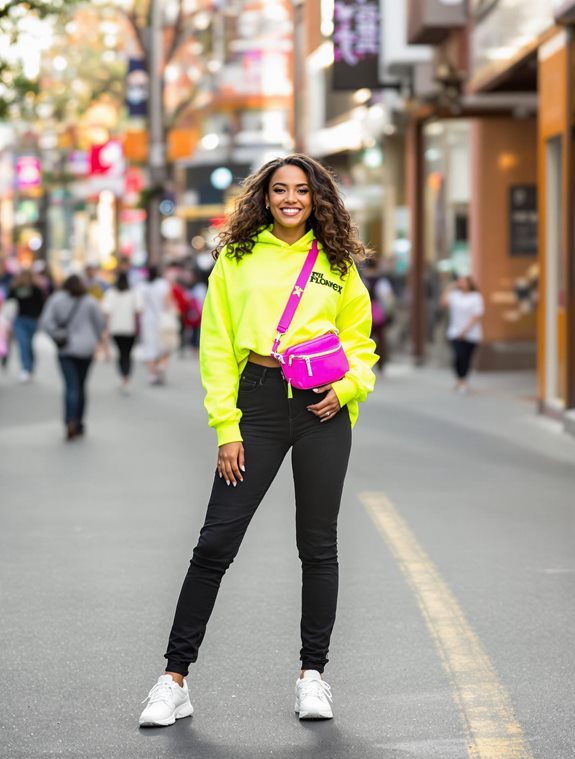 colorful urban fashion style