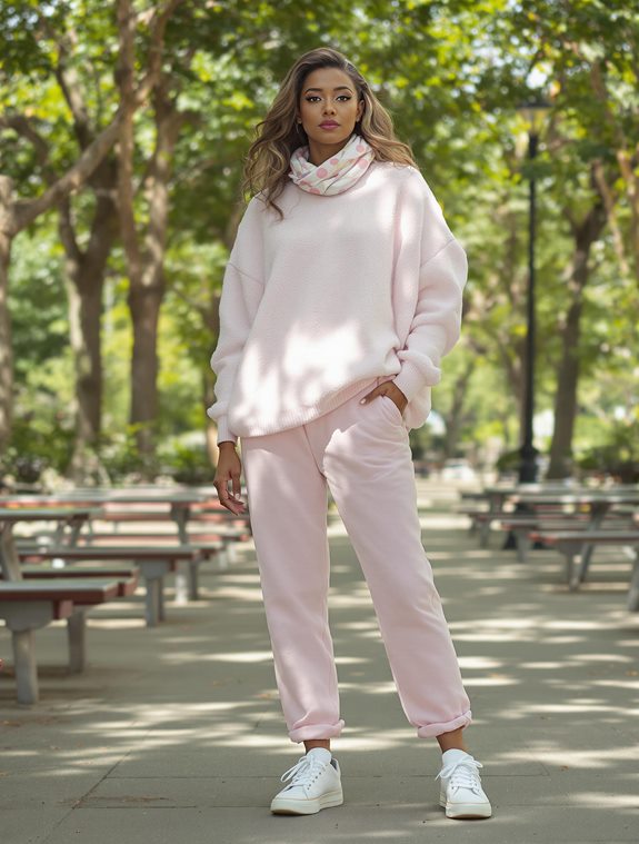 cozy chunky knit outfit