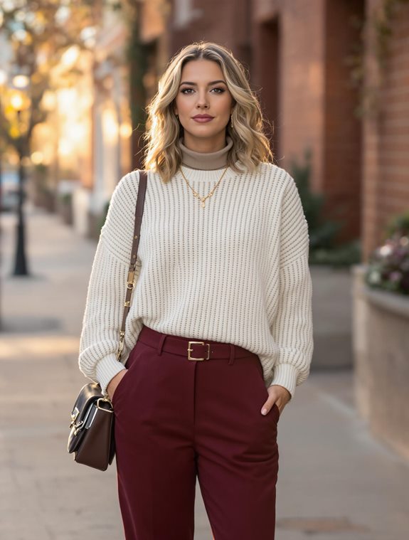 cozy knit fashion statement