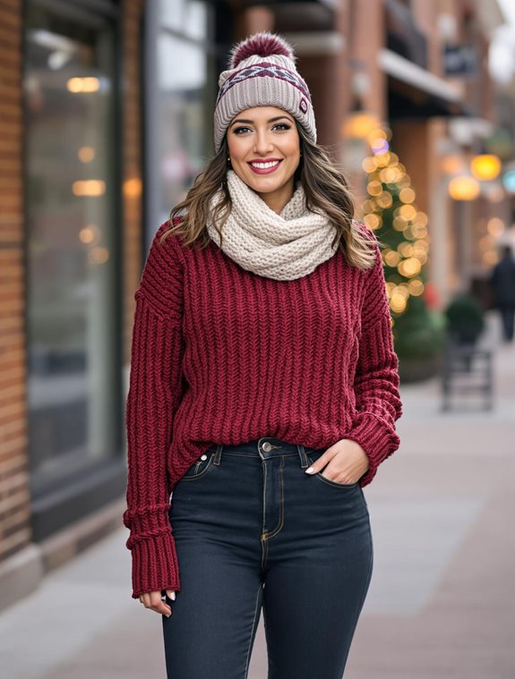 cozy knit fashion statement