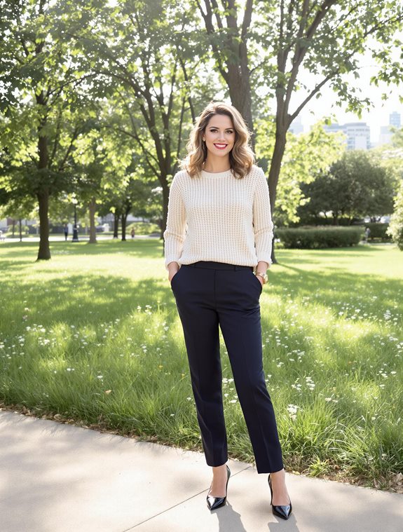 cozy knit outfit ensemble