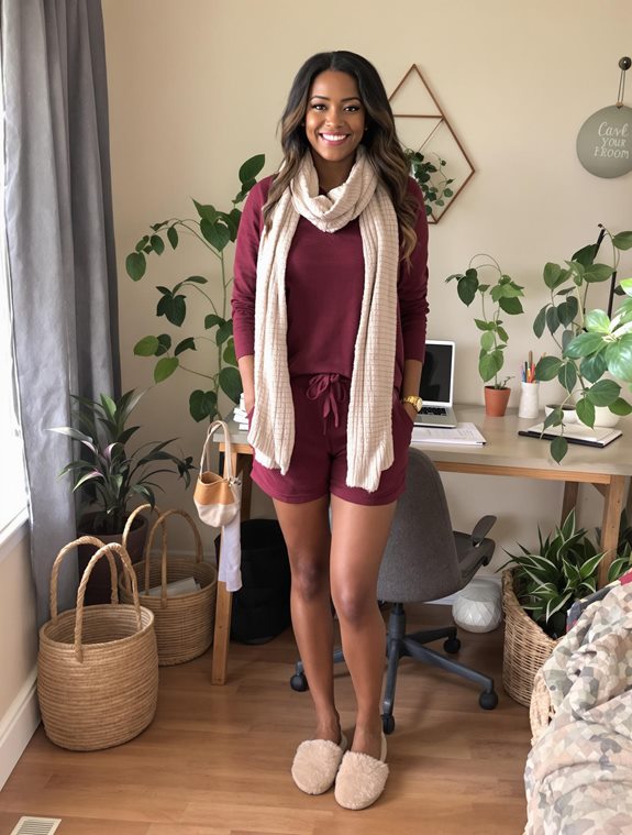cozy knit outfit set