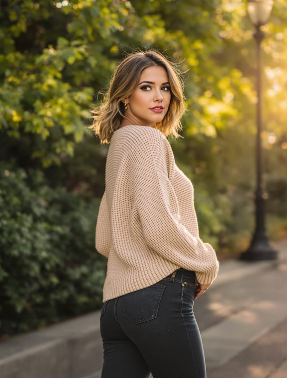 cozy knit sweater style