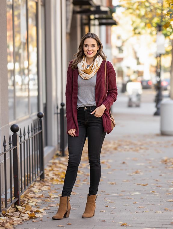 cozy knitwear and footwear