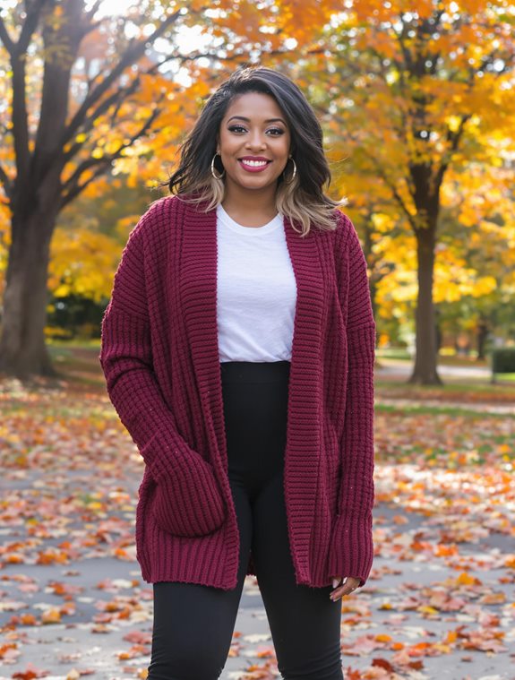 cozy layered outfit style