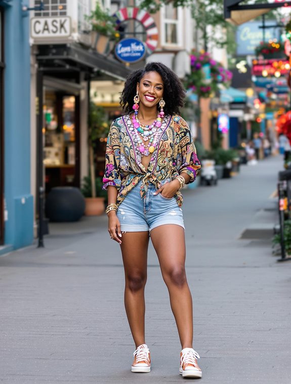 eclectic layered bohemian jewelry