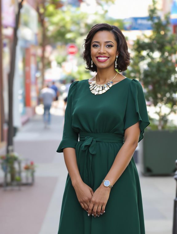 elegant flowy a line dress