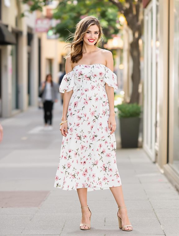 elegant off shoulder dress