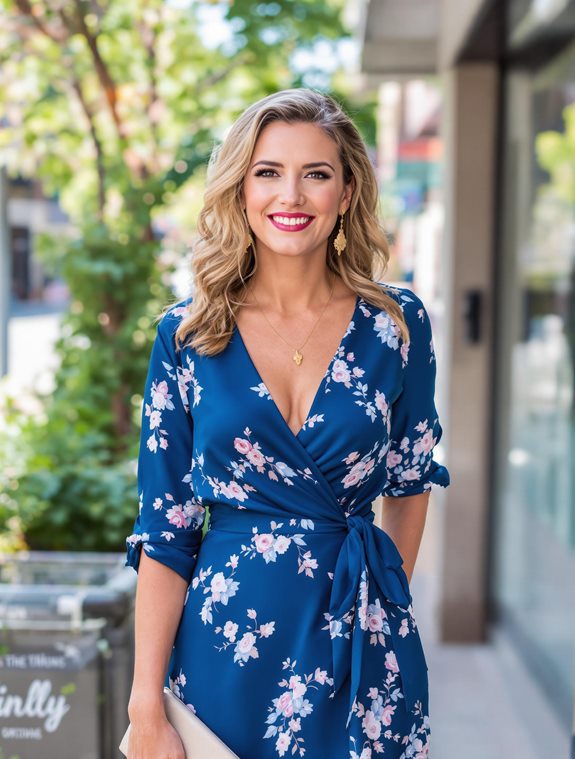 elegant silk dress showcased