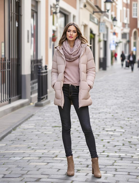 elegant textured scarf draped