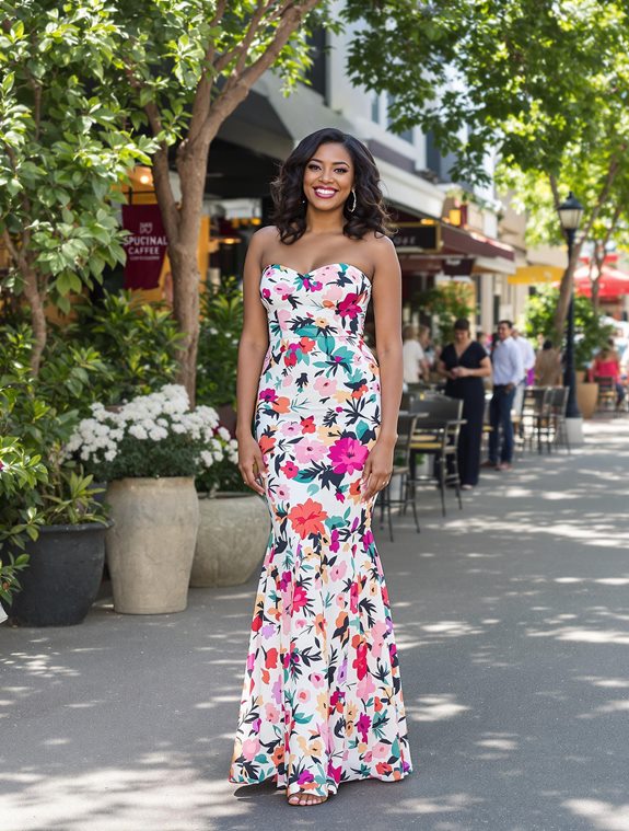 flattering maxi dresses available