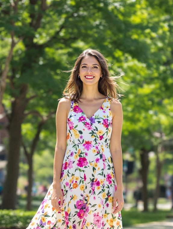 floral maxi dress style