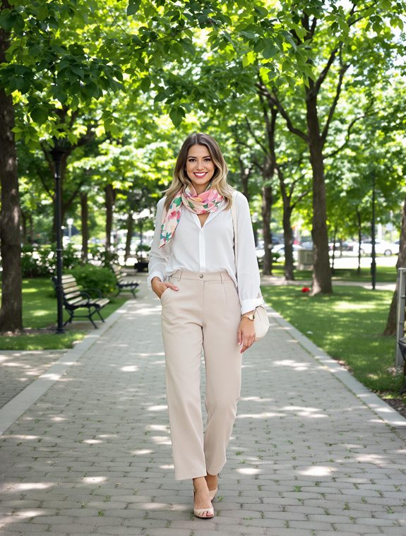 floral print scarf pastel