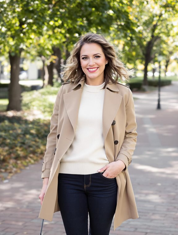 layered cardigan and boots