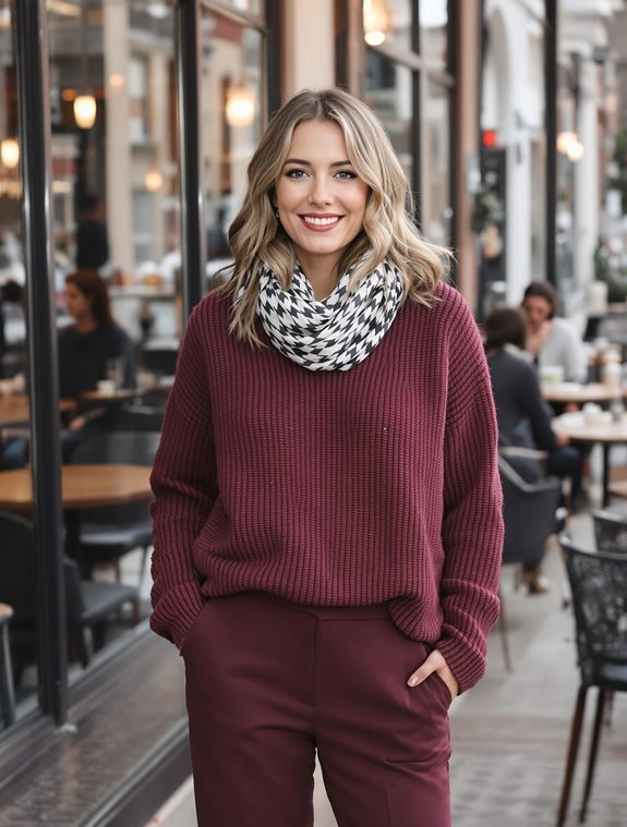 layered texture fashion model