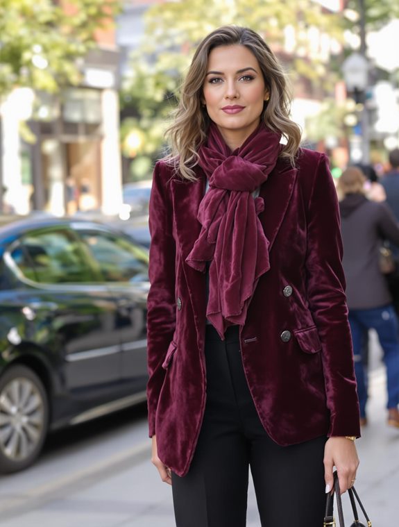 luxurious winter velvet accessories