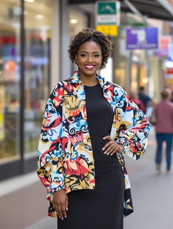 oversized jacket fashion model