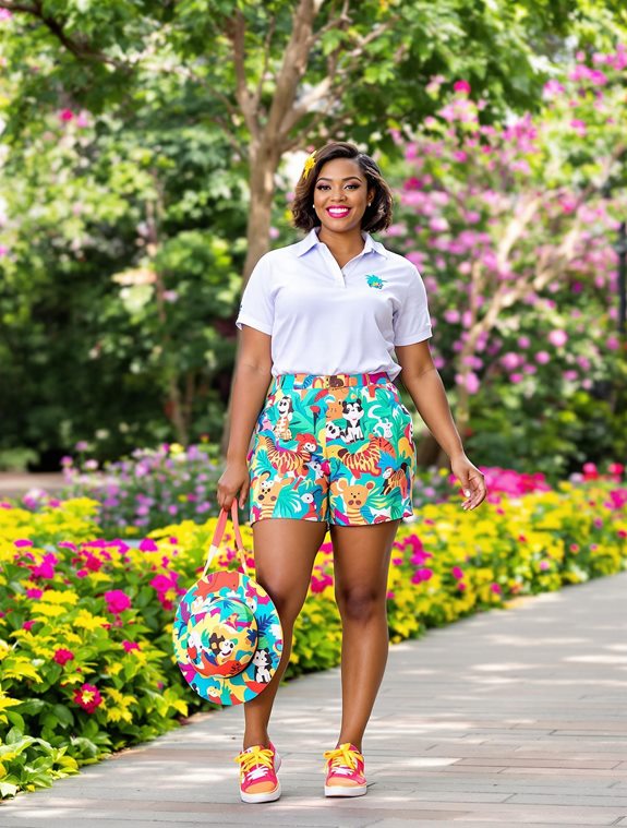 playful animal pattern outfit