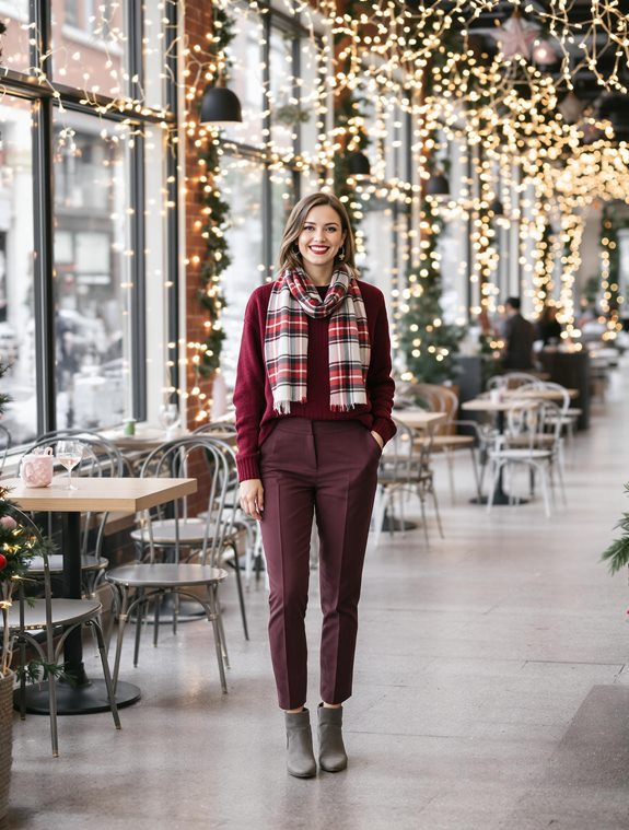 shimmering glamorous evening outfit
