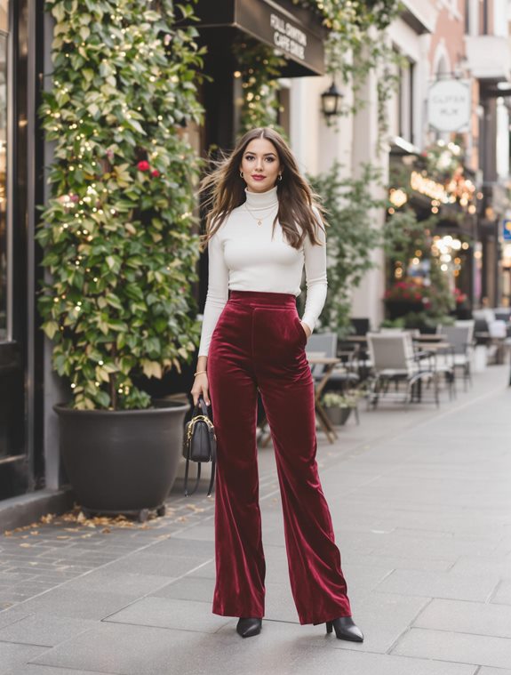 sophisticated velvet dress set