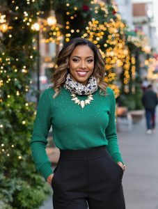 sparkling holiday party attire