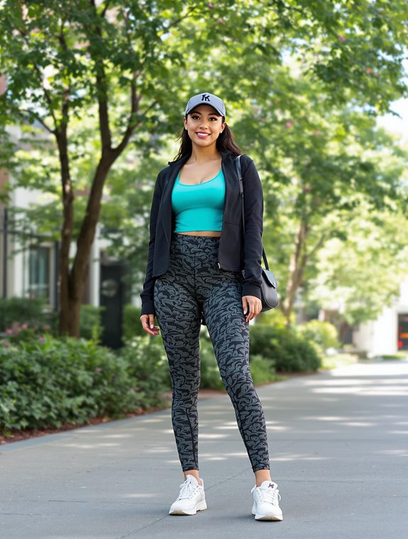 sporty outfit combination choice