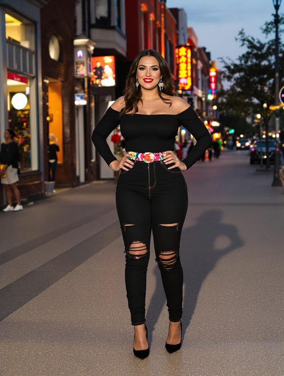 striking bold red lipstick