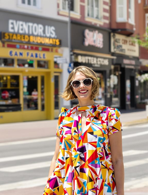 stylish a line dress design