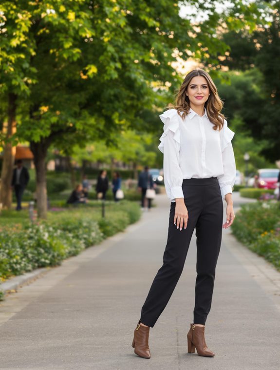 stylish ankle boots outfit