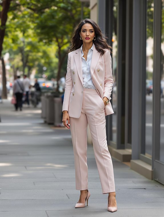 stylish blazer and trousers