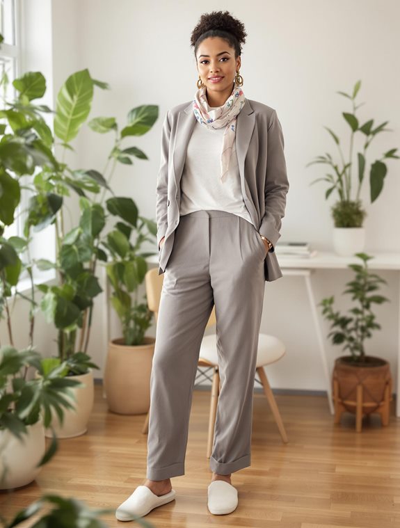 stylish blazer with t shirt