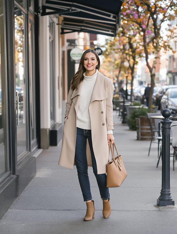 stylish cozy scarf draped