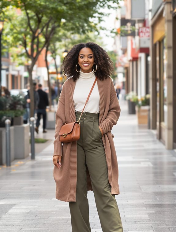 stylish earth tone layers