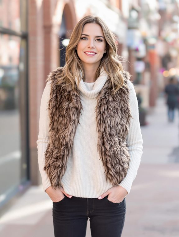 stylish layered winter outfit