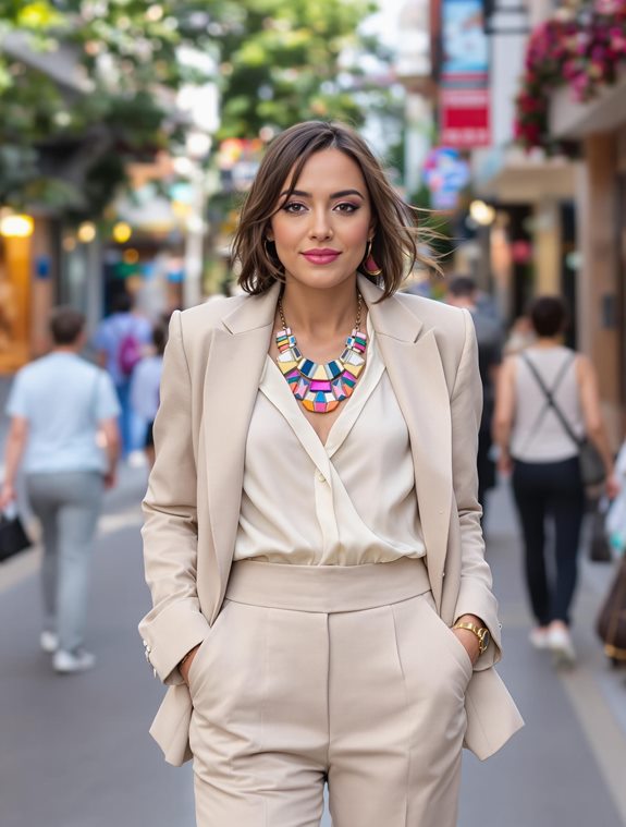 stylish neckline layering technique