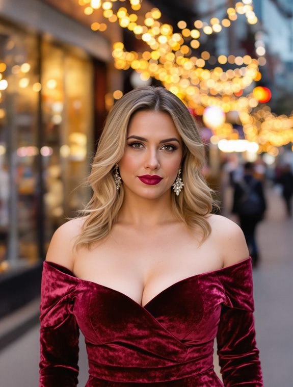 stylish off the shoulder design