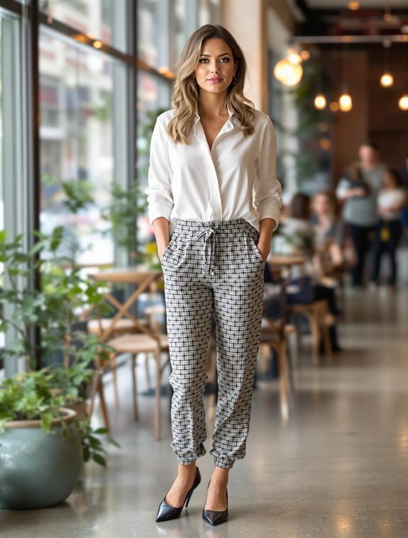stylish printed jogger pants