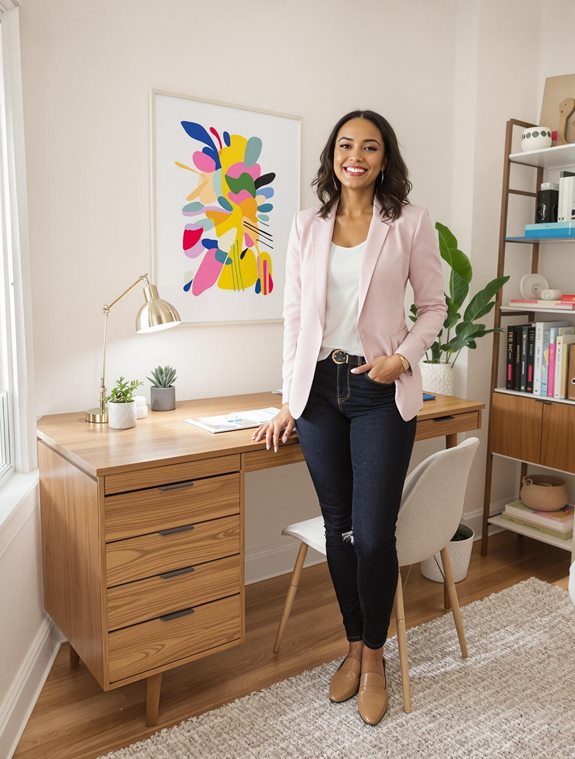 stylish remote work attire