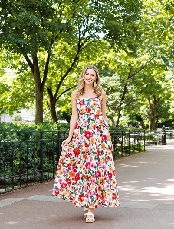 stylish sundress and sandals