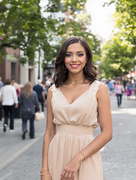 stylish waist cinched dress