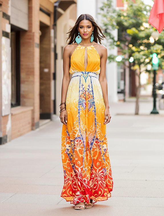 sunset inspired color palette